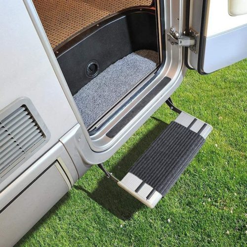 Marche pied pour Caravane + Paillasson pour camping